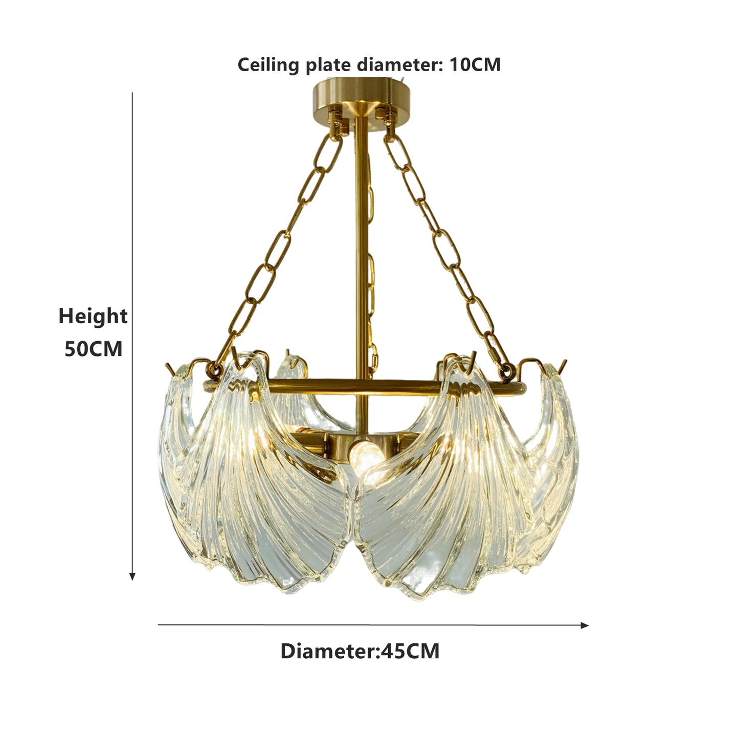 Chandelier with dimensions