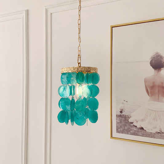 Blue Shell Coffe Pendant Light