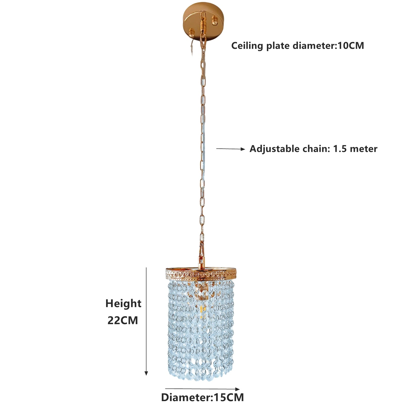 Small elegant pendant creating warm ambient lighting in modern kitchen cafe style