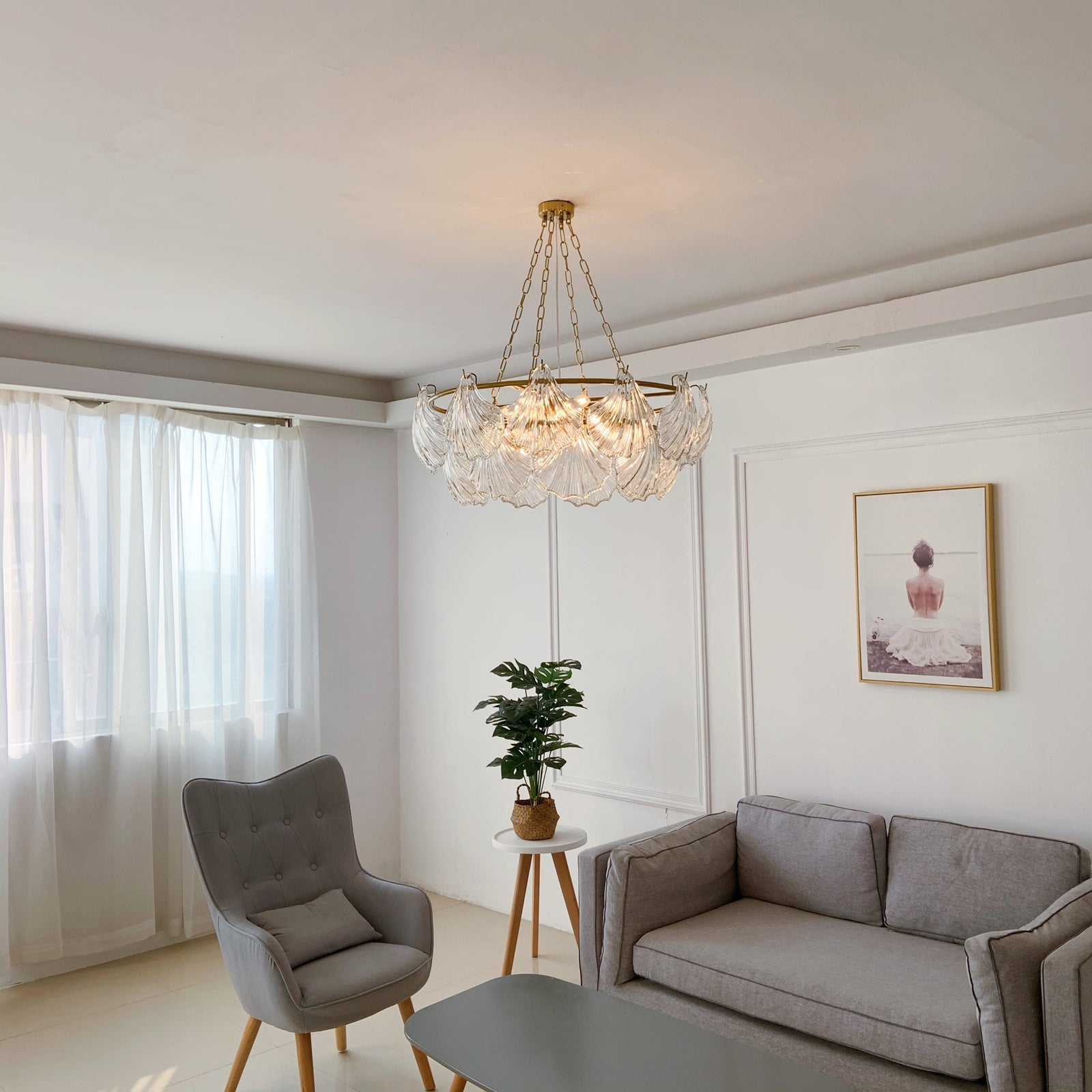 Modern living room chandelier